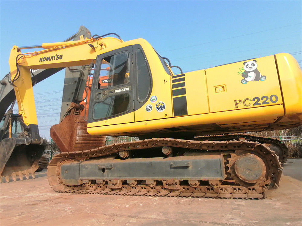 KOMATSU Pc220 ha utilizzato l'escavatore di KOMATSU 22 tonnellate del Giappone di piccolo escavatore del cingolo di origine