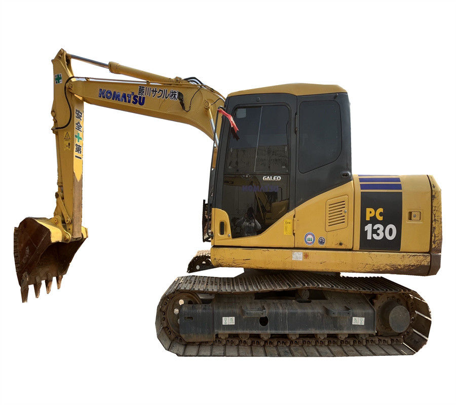 13 escavatore utilizzato dell'escavatore a cucchiaia rovescia di Ton Hydraulic Mini Crawler Excavator KOMATSU PC130-7