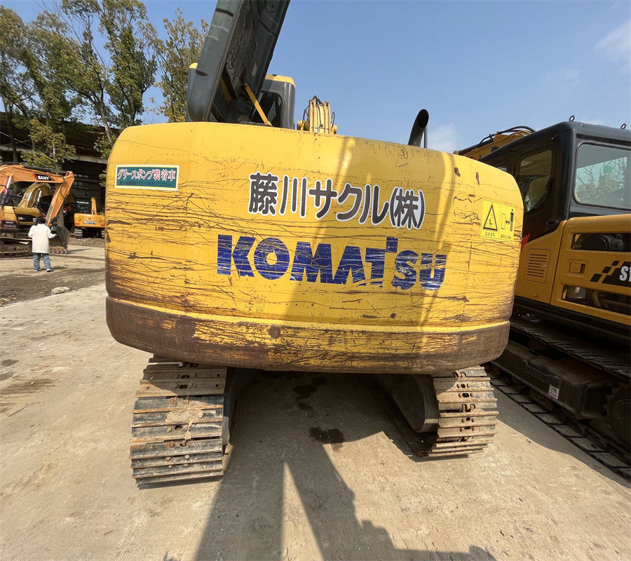 13 escavatore utilizzato dell'escavatore a cucchiaia rovescia di Ton Hydraulic Mini Crawler Excavator KOMATSU PC130-7