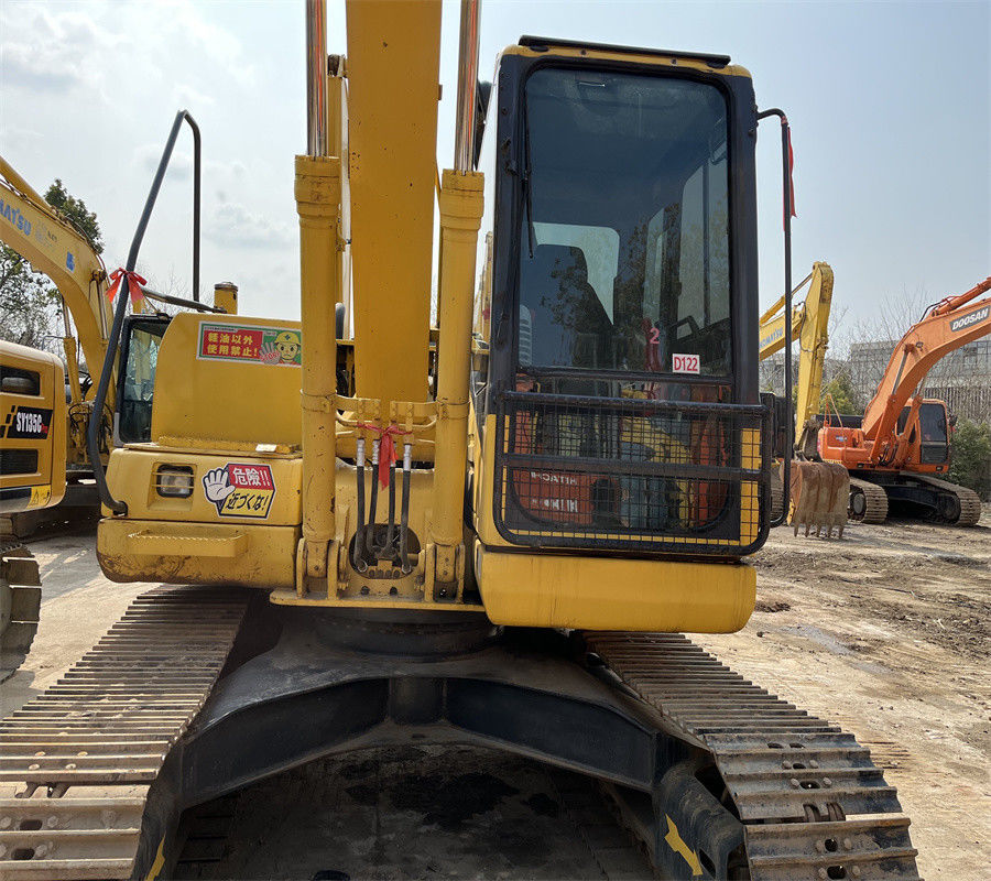 13 escavatore utilizzato dell'escavatore a cucchiaia rovescia di Ton Hydraulic Mini Crawler Excavator KOMATSU PC130-7