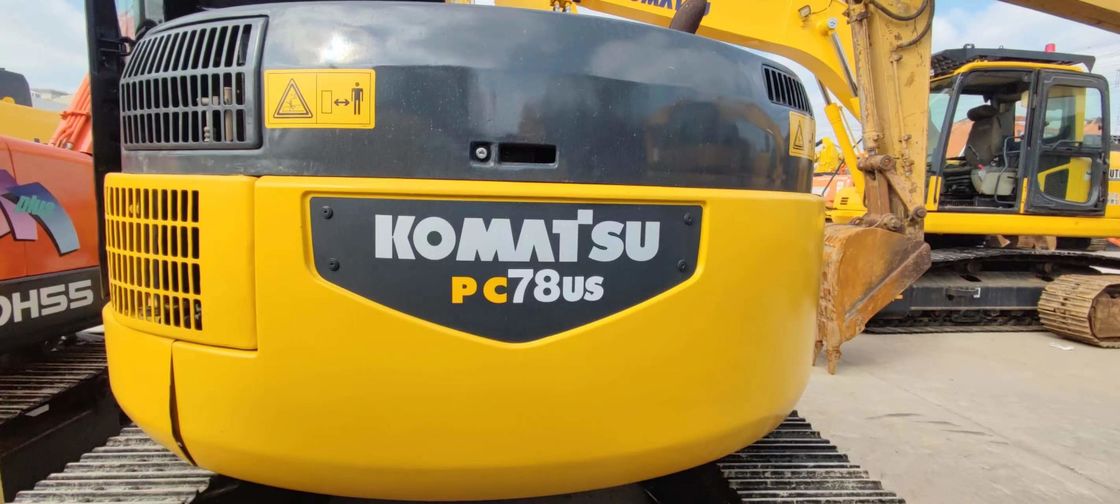 KOMATSU PC78US 6 ha usato Mini Excavator 7 Ton Second Hand Crawler Excavator