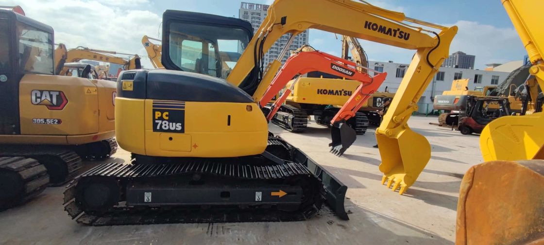 KOMATSU PC78US 6 ha usato Mini Excavator 7 Ton Second Hand Crawler Excavator