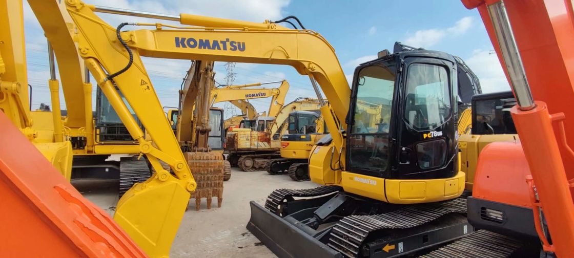 KOMATSU PC78US 6 ha usato Mini Excavator 7 Ton Second Hand Crawler Excavator