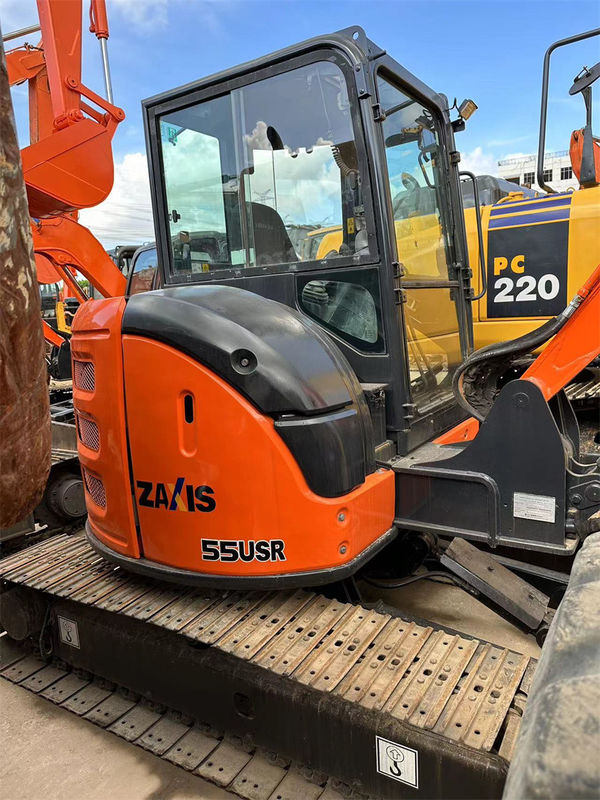 Colore rosso usato di Hitachi Zx55 Mini Crawler Excavator Weight 5tons