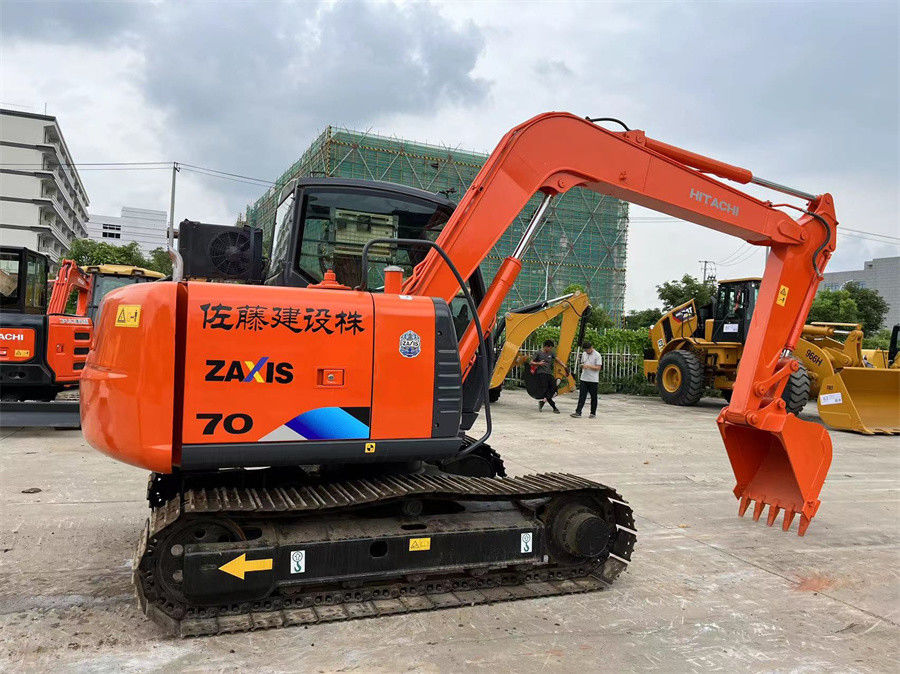 Usato Hitachi ZX70 Escavatore Zaxis70 Piccolo Escavatore Terra Movente Colore Rosso