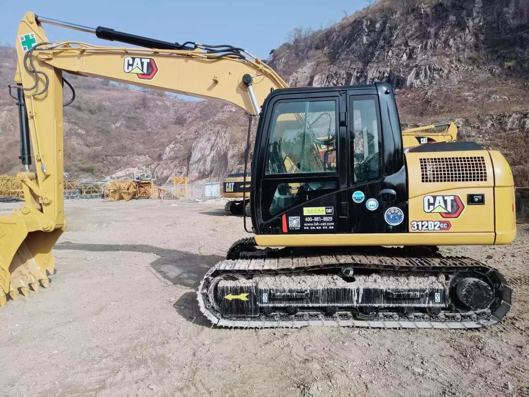 312D2 Escavatore per gatti usati 12 tonnellate Piccolo escavatore idraulico a trascinatore Cat 312