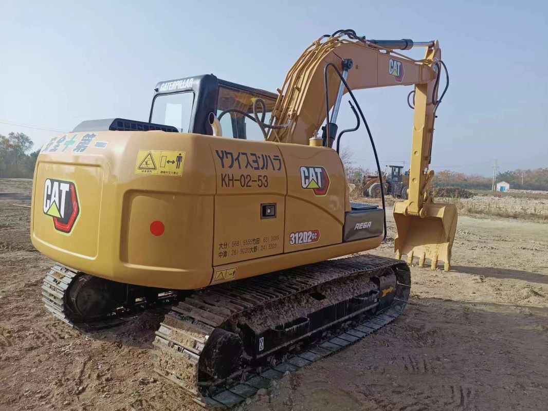 312D2 Escavatore per gatti usati 12 tonnellate Piccolo escavatore idraulico a trascinatore Cat 312
