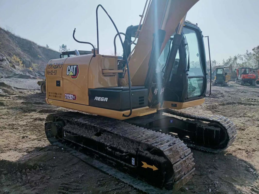 312D2 Escavatore per gatti usati 12 tonnellate Piccolo escavatore idraulico a trascinatore Cat 312