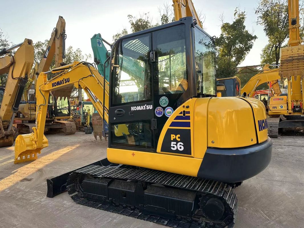 Komatsu PC56-7 mini escavatore usato 5 tonnellate Komatsu escavatore in buone condizioni