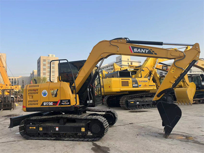 Sany SY75C Pro Used Excavator Used 7.5 Ton Sany Mini Digger