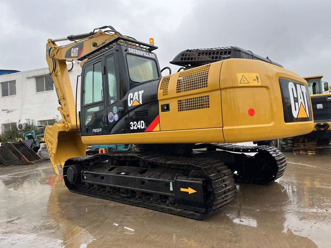 Industria pesante utilizzata CAT 324DL Escavatore a trascinamento Caterpillar Breaker Hammer Line Potente motore