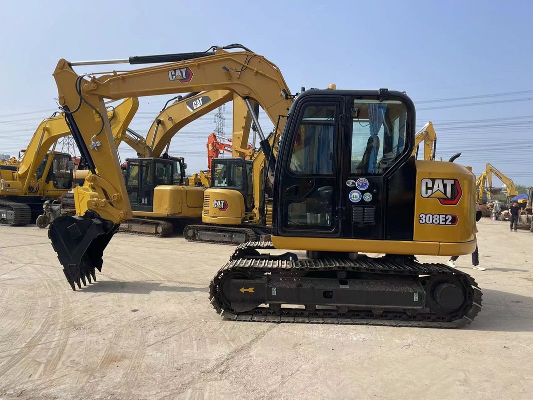 Escavatore per gatti di piccola taglia Cat 308E2 Escavatore da 8 tonnellate Mini Escavatore