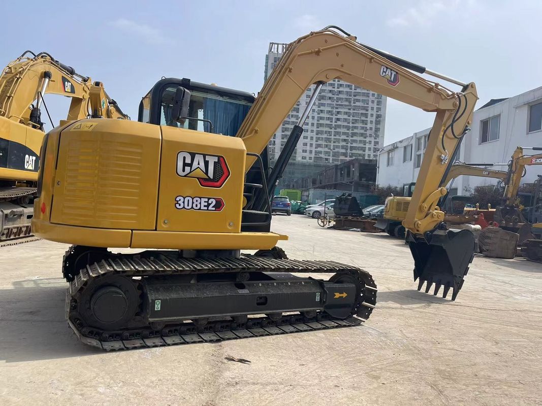 Escavatore per gatti di piccola taglia Cat 308E2 Escavatore da 8 tonnellate Mini Escavatore