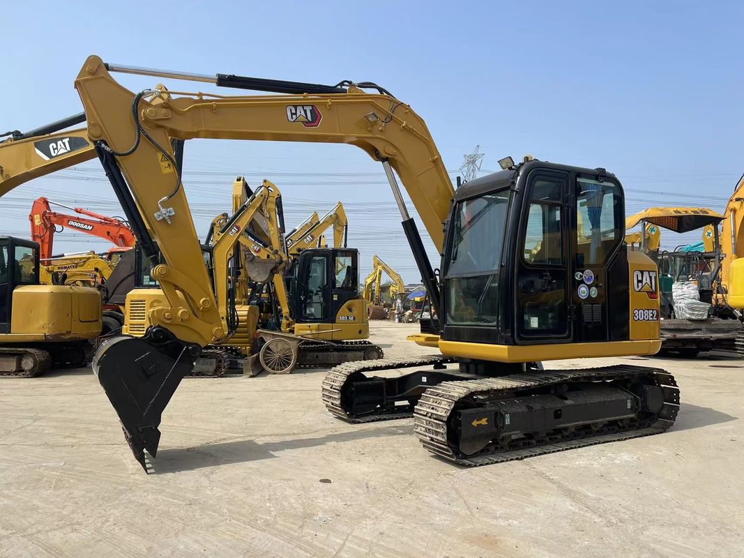 Escavatore per gatti di piccola taglia Cat 308E2 Escavatore da 8 tonnellate Mini Escavatore