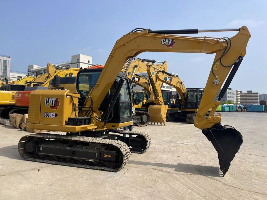 Escavatore per gatti di piccola taglia Cat 308E2 Escavatore da 8 tonnellate Mini Escavatore