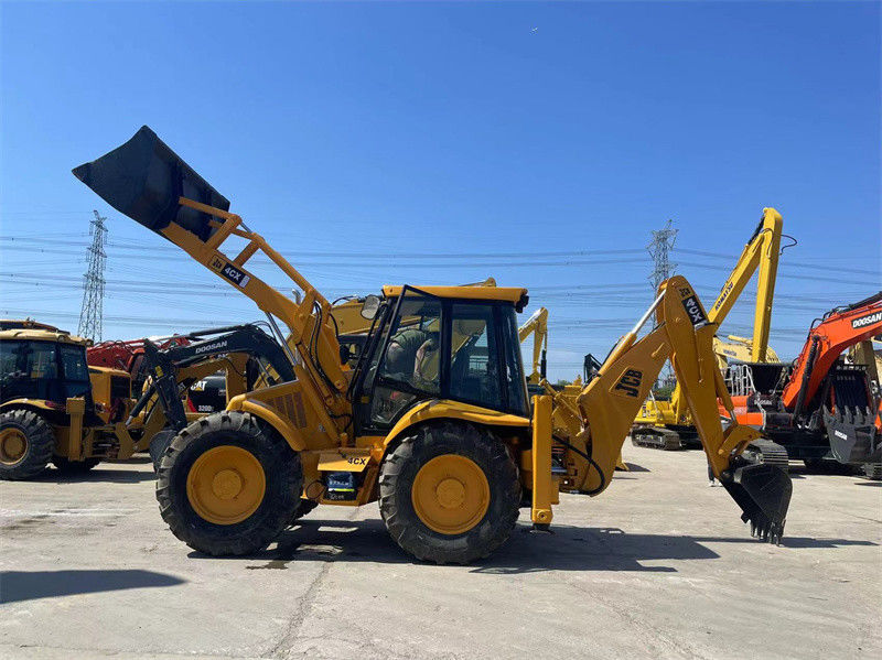 Origine Stati Uniti Usa JCB 4CX retroescalatore di seconda mano JCB 4CX retroescalatore a ruote