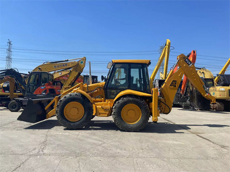 Origine Stati Uniti Usa JCB 4CX retroescalatore di seconda mano JCB 4CX retroescalatore a ruote