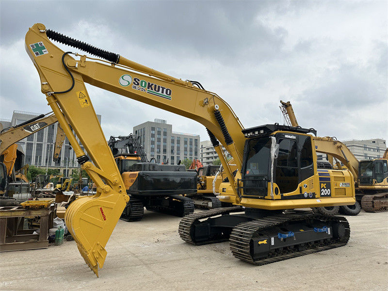 Usato Komatsu PC200-8 Usato giapponese escavatore Ottima condizione Escavatore idraulico medio