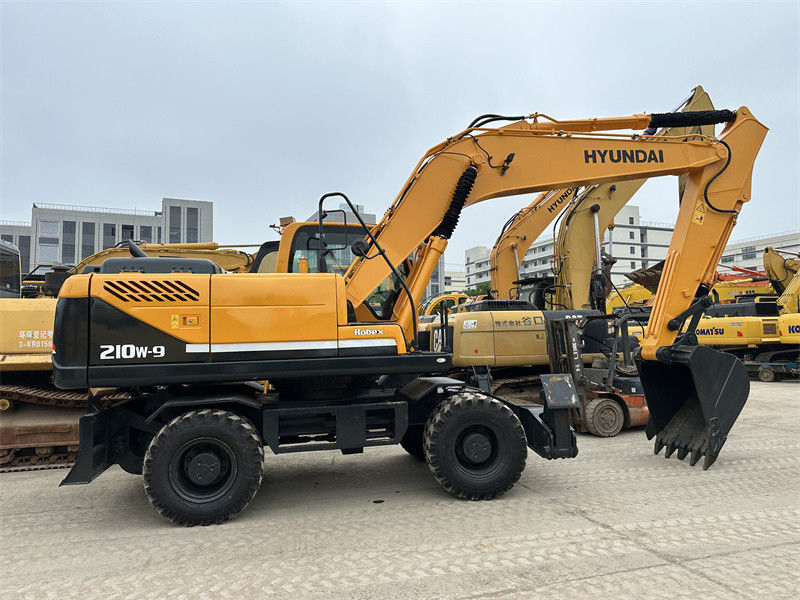 rinnovato Usato Hyundai R210W-9 Excavator a ruote Usato Hyundai 21 Ton 210 Excavator a ruote