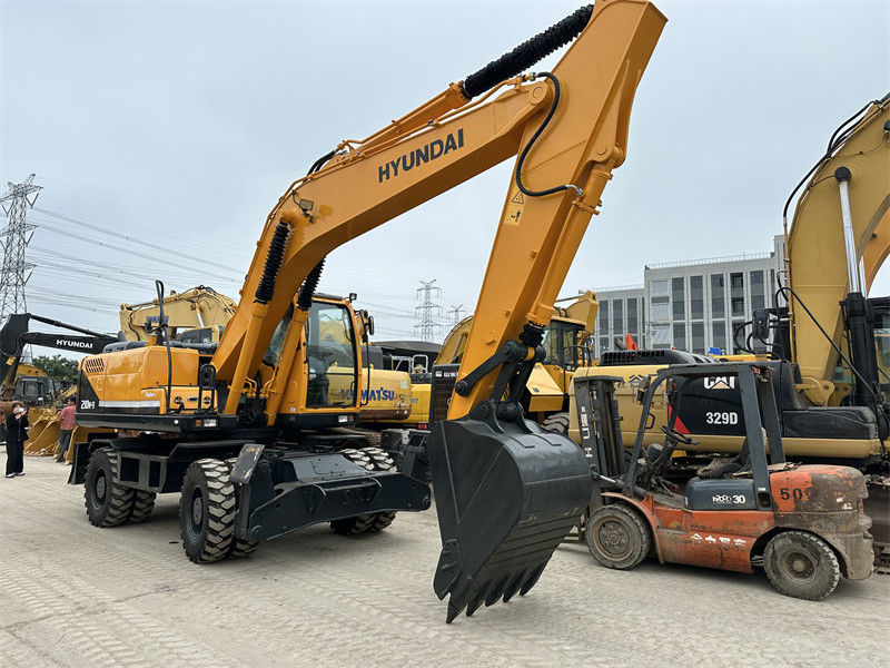 rinnovato Usato Hyundai R210W-9 Excavator a ruote Usato Hyundai 21 Ton 210 Excavator a ruote
