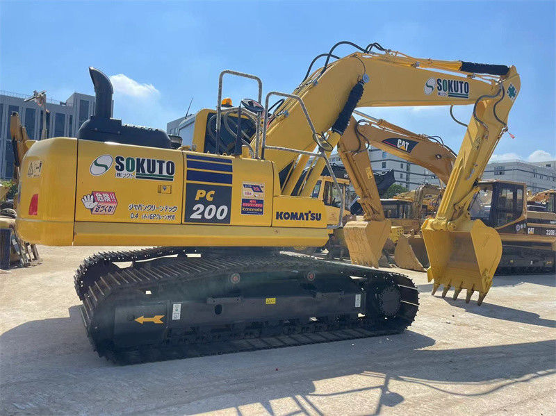 Escavatore giapponese usato a basso costo Komatsu PC200-8 Escavatore con rotaia da 800 mm