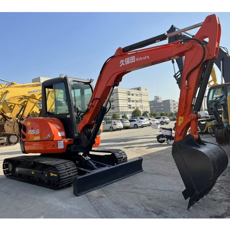 Kubota KX155 Giappone Escavatore 36.5 KN Forza di scavo a secchi per la costruzione