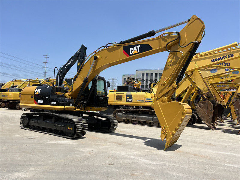 Buona condizione escavatore medio da 20 tonnellate usato scavatore da 320d caterpillar in vendita
