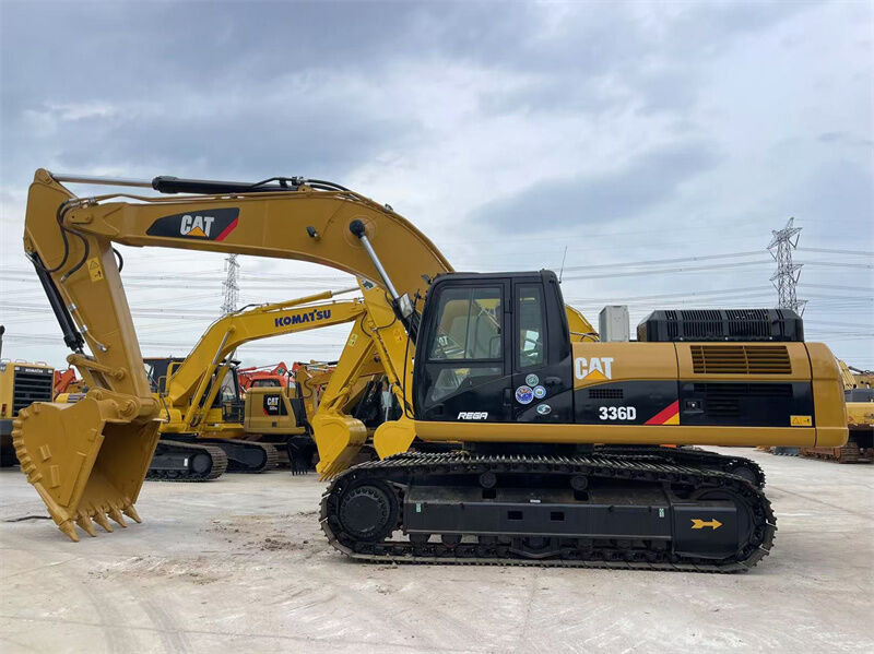 Used Caterpillar 336D Excavator designed for large projects requiring high productivity and operation under harsh working environments