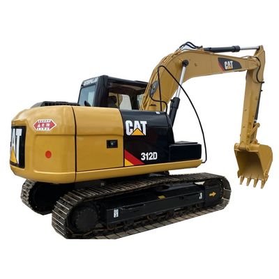 Escavatore 312D di 12 Ton Used Hydraulic Crawler Excavator Caterpillar