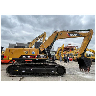 Escavatori idraulici usati da 21 tonnellate SANY 215C Performance eccellente Colore marrone